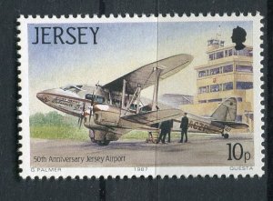 JERSEY; 1987 early Airmail AIRCRAFT issue fine MINT MNH unmounted value