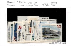 Germany - Berlin, Postage Stamp, #9N223-9N234 Mint NH, 1965 (AE)