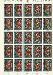 B287-B291 LuxembourgSemi-Postal Mint OGNH sheets of 25