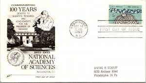 FDC 1963 SC #1237 Fleetwood Cachet - Washington DC - Single - F77706