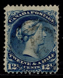 CANADA QV SG60, 12½c bright blue, FINE USED. Cat £60.