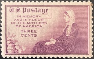 Scott #738 1934 3¢ Mothers of America flat plate perf. 11 MNH OG VF