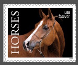 US 5894 Horses D F single MNH 2024 after June 30