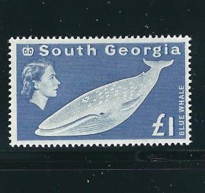 South Georgia 21 SG 15 MLH High Value F/VF 1963 SCV $110.00