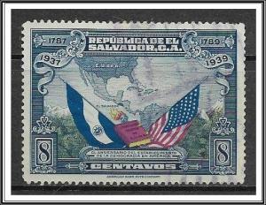 Salvador #572 Map & Flags Used