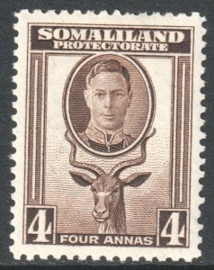 Somaliland Scott 100 - SG109, 1942 George VI 4a MH*