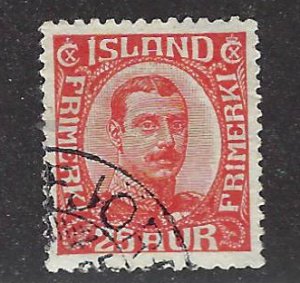 Iceland SC#121 Used VF SCV$62.50...Worth a Close Look!