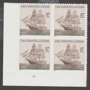 U.S. Scott #3869 USS Constellation Stamp - Mint NH Plate Block