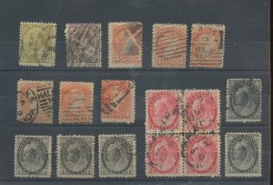 ?Used Small Queen Edward etc lot various cancels Canada