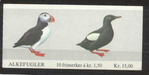 Norway 778a MNH booklet Birds SCV7.50