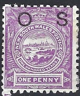 NEW SOUTH WALES  1888    OFFICIAL   O.S.   SGO39 b   Mounted mint