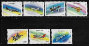 Tanzania 1160-66 Military Aircraft Mint NH