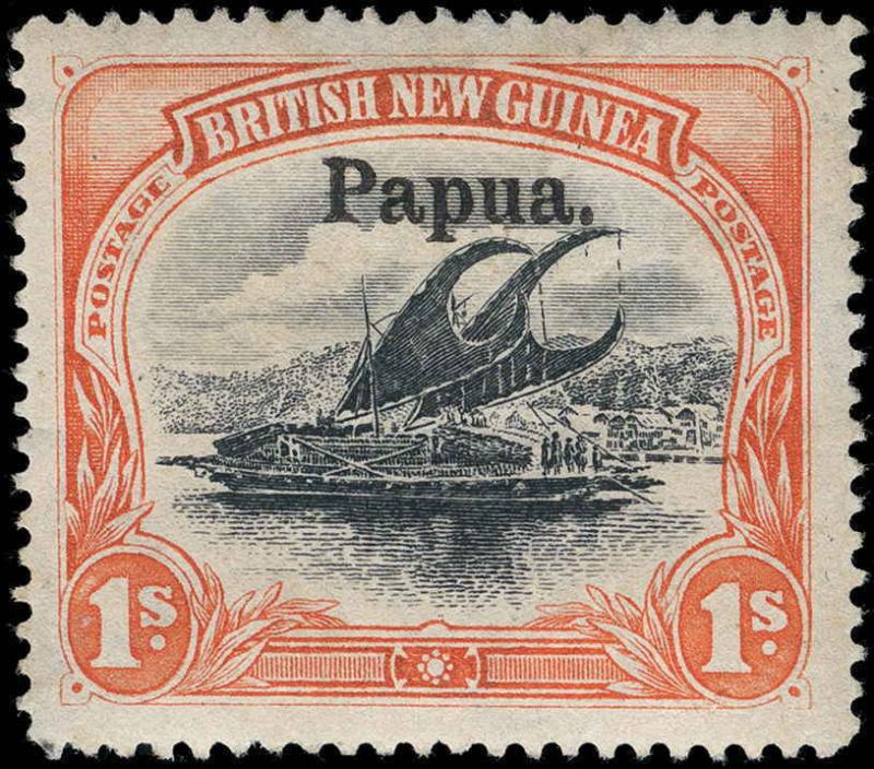 Papua New Guinea Scott 17 Variety Gibbons 27 Mint Stamp