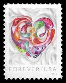 PCBstamps  US #5036 {49c}Quilled Paper Hearts, MNH, (25)