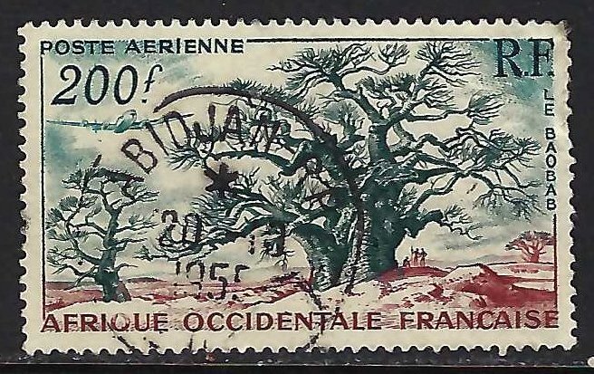 French West Africa C20 VFU O165-2