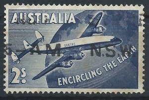 Australia 1958 - Round the World Air Service - SG301 used
