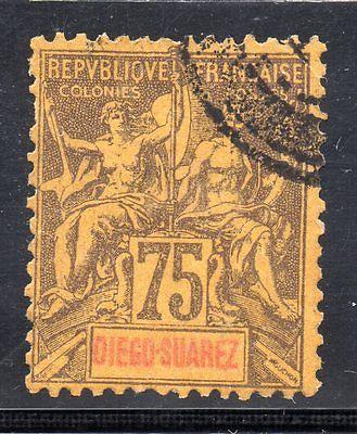 Diego Suarez Madagascar French colony stamps rare 3 conce...