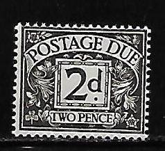 Great Britain J28 2d Postage Due MNH