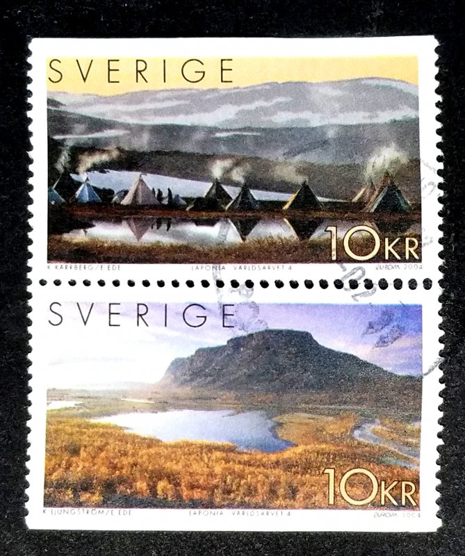 Sweden #2479 Used Se-tenant Pair FVF CV $6.50