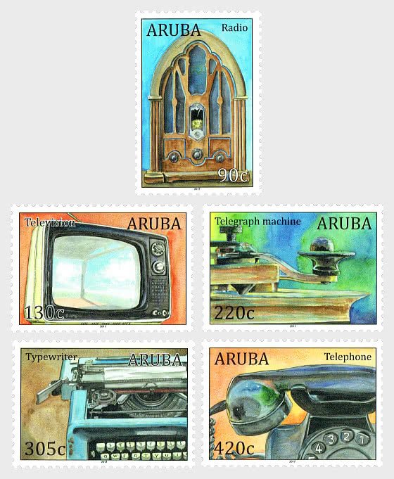 Aruba 2017 MNH Stamps Communication Radio Phone Telegraph Television