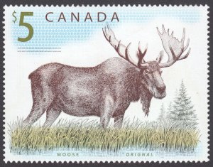 MOOSE, DEER = High Value Definitive stamp = Engraved = Canada 2003 #1693 MNH