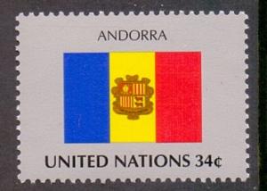United Nations flags  #801  MNH  2001   flags  Andorra   34c