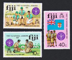 Fiji Scout Jamboree 3v SG#499-501 SC#351-353