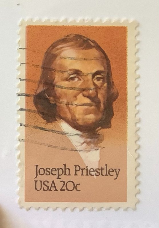 USA 1983 Scott 2038 used -  20c,   Joseph Priestley