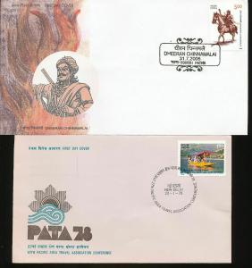 INDIA 1980s FDC Covers Mixture (Appx 24 Items) Ac1030