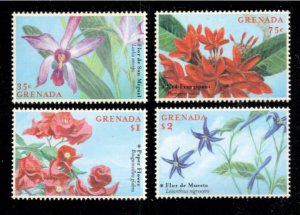 Grenada 2000, Flowers 4v, MNH