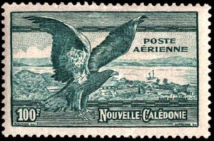 New Caledonia  #C13A, Complete Set, 1944, Birds, Hinged