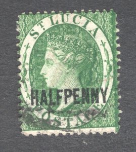 St. Lucia, Scott #19   F/VF, Used, Queen Victoria, CV $50.00 ...... 6010009