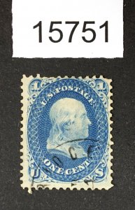 MOMEN: US STAMPS # 63 USED LOT #15751