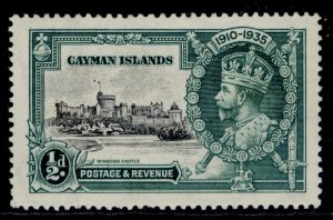 CAYMAN ISLANDS GV SG108h, ½d black & green, M MINT. Cat £130. DOT by FLAGSTAFF