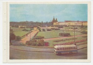 Postal stationery Soviet Union 1956 Bus - Leningrad