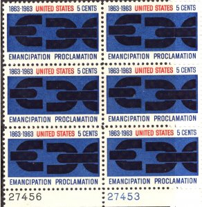 United State #1233 MINT Plate Block (6) NH OG Great classic stamp!