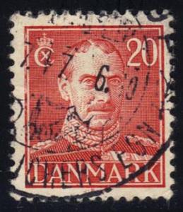 Denmark #282 King Christian X; Used (2Stars)