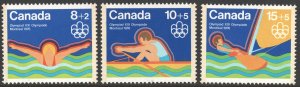 Canada SC#B4-B6 Olympic Games: Montreal (1975) MNH