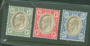 Transvaal #252/253/255 Unused