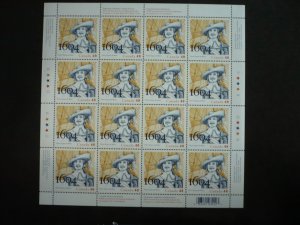 Stamps - Canada - Scott# 2044 - Mint Never Hinged Pane of 16 Stamps