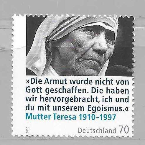 Germany 2584 Mother Teresa single MNH