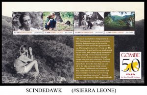 SIERRA LEONE - 2011 JANE GOODALL GOMBE / WILD LIFE - MIN/SHT MNH