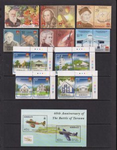 Kiribati - 2 Recent sets, 1 souvenir sheet, MNH, cat. $ 31.00