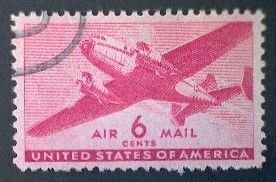 United States, Scott #C25, used(o), 1941 Transporter Issue, 6¢, carmine