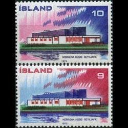 ICELAND 1973 - Scott# 454-5 Nordic Coop. Set of 2 NH