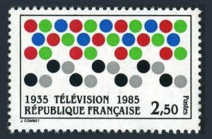 France 1952, MNH. Michel 2478. French TV, 50th Ann. 1985.