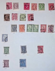 GREECE OLD COLLECTION ON ALBUM PAGES ON  PAGES! UNCHECKED! Q144