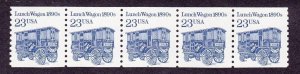 PNC5 23c Lunch Wagon 5 Mottled Tag shiny gum US 2464a MNH, F-VF