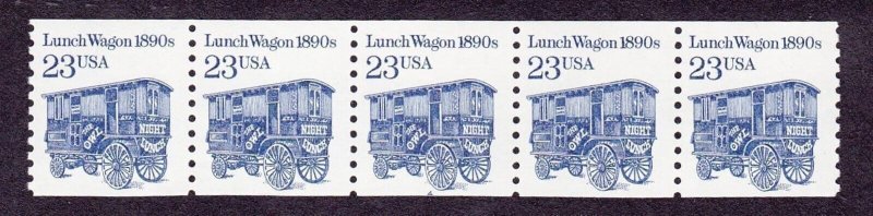 PNC5 23c Lunch Wagon 5 Mottled Tag shiny gum US 2464a MNH, F-VF