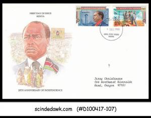 KENYA - 1983 20th Anniversary of INDEPENDENCE - 2V - FDC